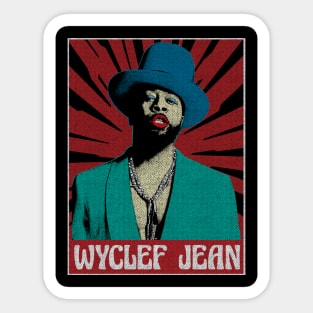 Wyclef jean The Fugees Pop ART Sticker